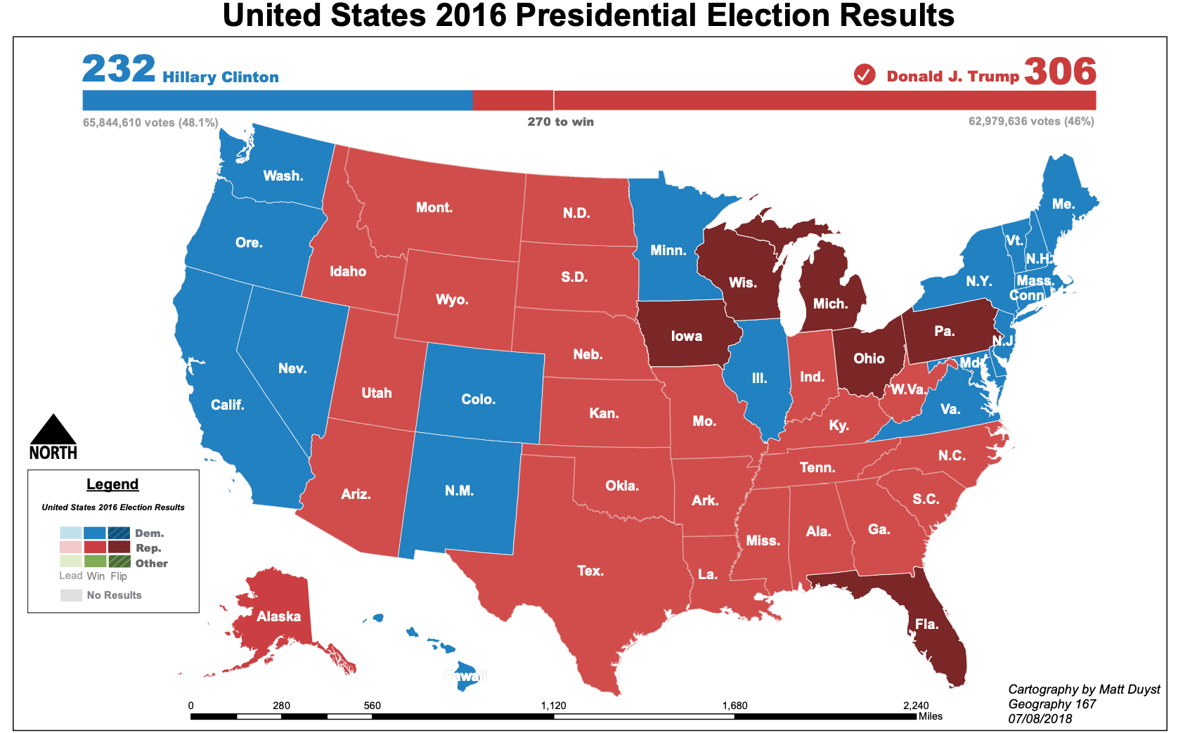 Recreating the 2016 Presidential Election: A Nation Divided