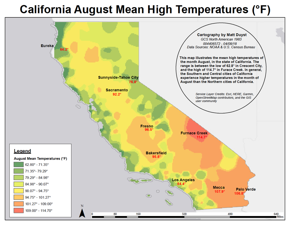 Statewide Precipitation Averages: California