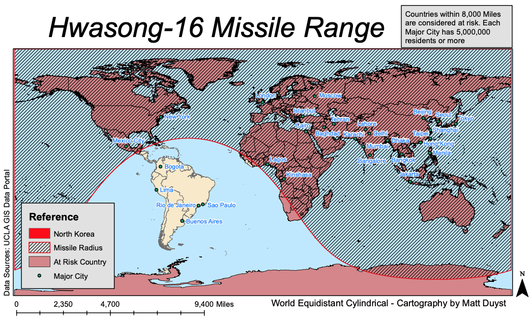 Comprehending the Range of North Korea's Strongest Missiles