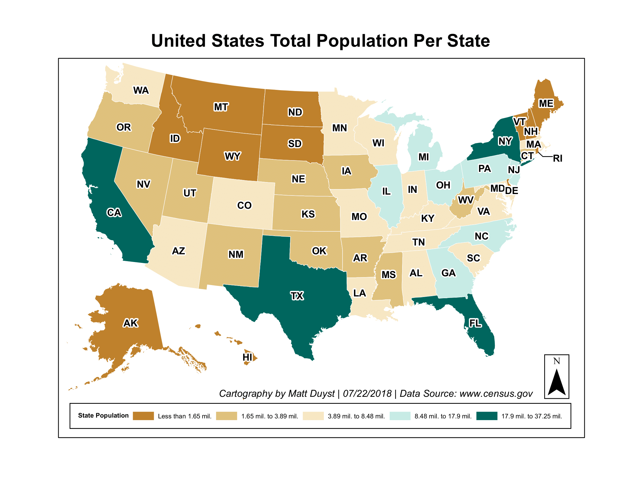 Variables of Statewide Thematic Mappings