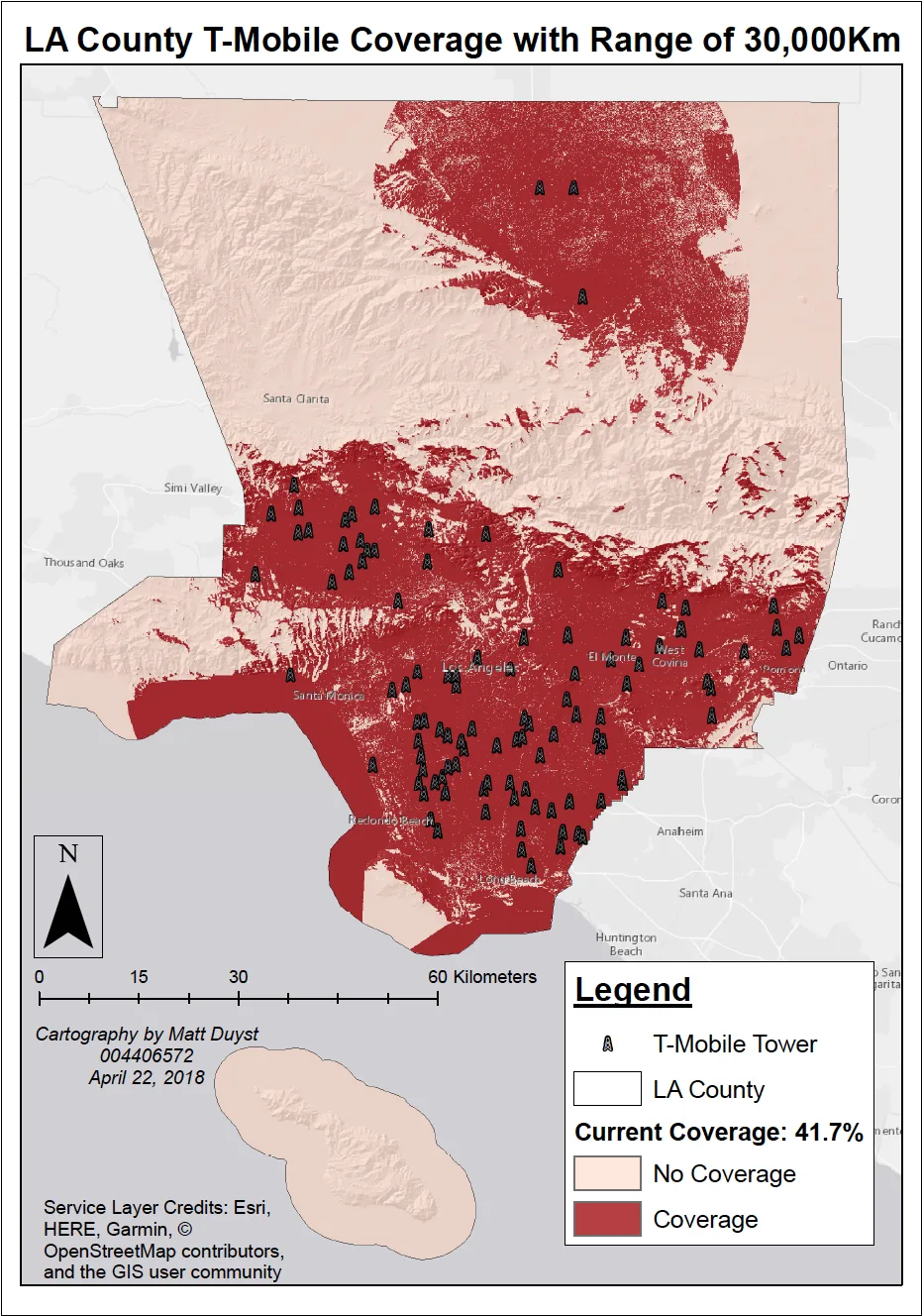Modifications of T-Mobile Cell Towers for Accentuated Coverage Areas: Los Angeles, CA, figure 3