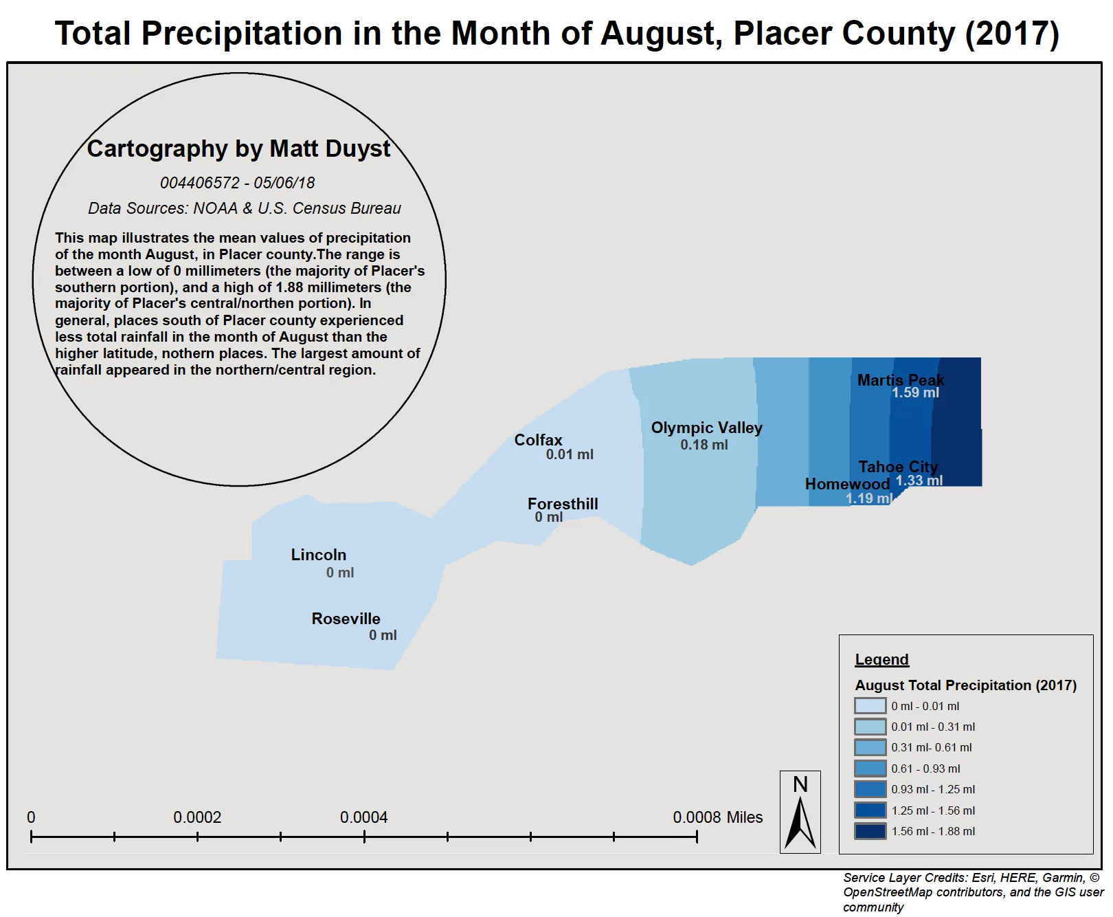 Precipitation Calculations of Ski Resorts in Placer County, CA, figure 2
