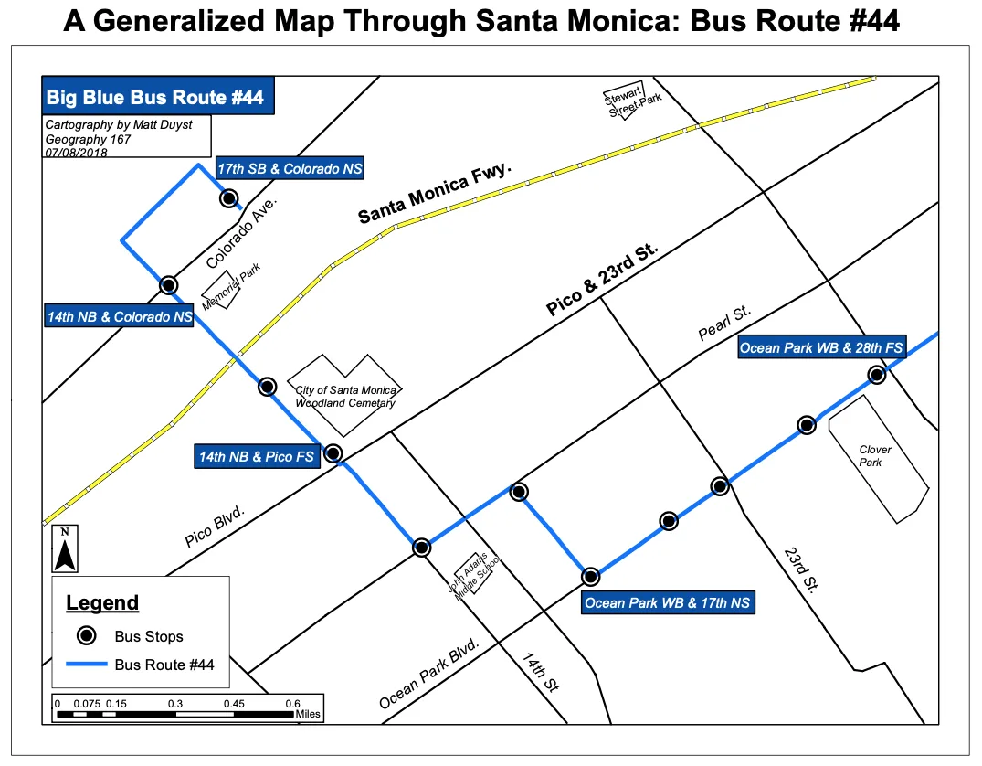 Re-Designing LA's Bus Routes: Big Blue Bus #44, figure 2