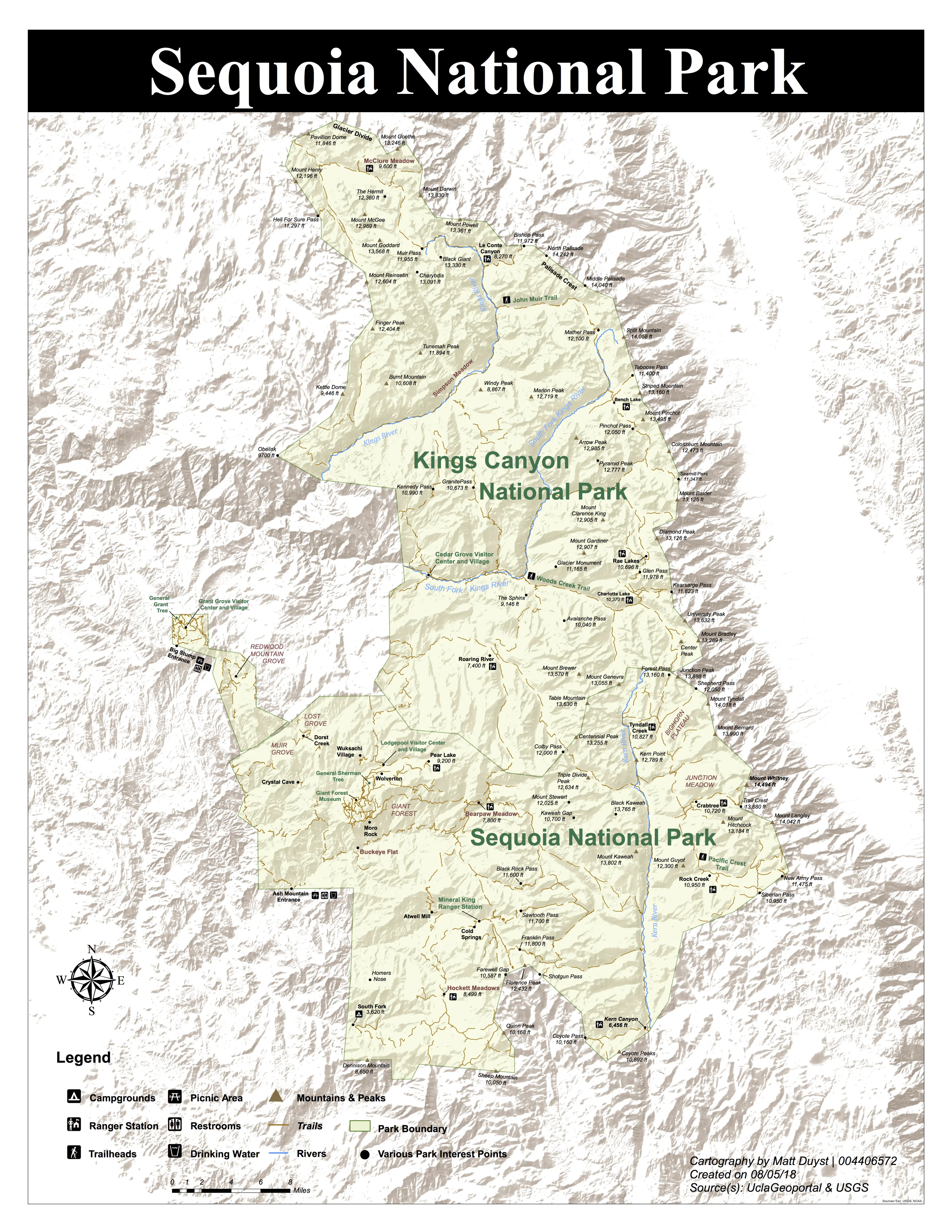 A New Design for Sequoia National Park: The Ideal Cartographic Relief Map, figure 1