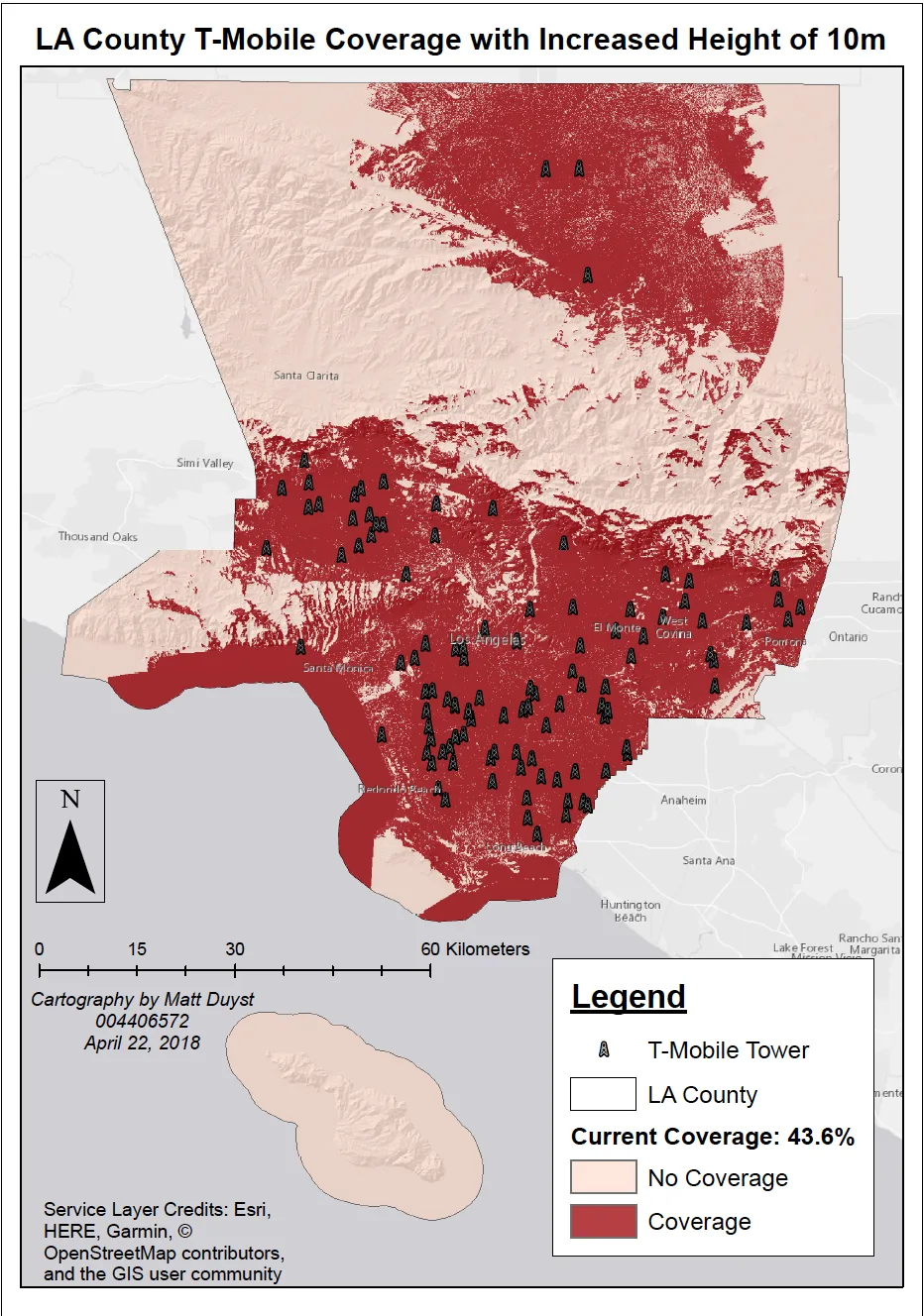 Modifications of T-Mobile Cell Towers for Accentuated Coverage Areas: Los Angeles, CA, figure 4