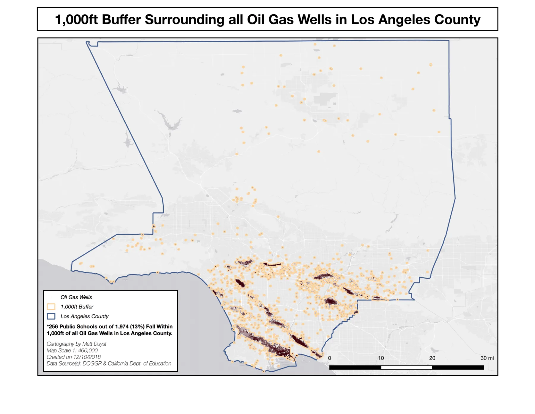 Public School and Oil Gas Well Assessment in Los Angeles, CA, figure 1
