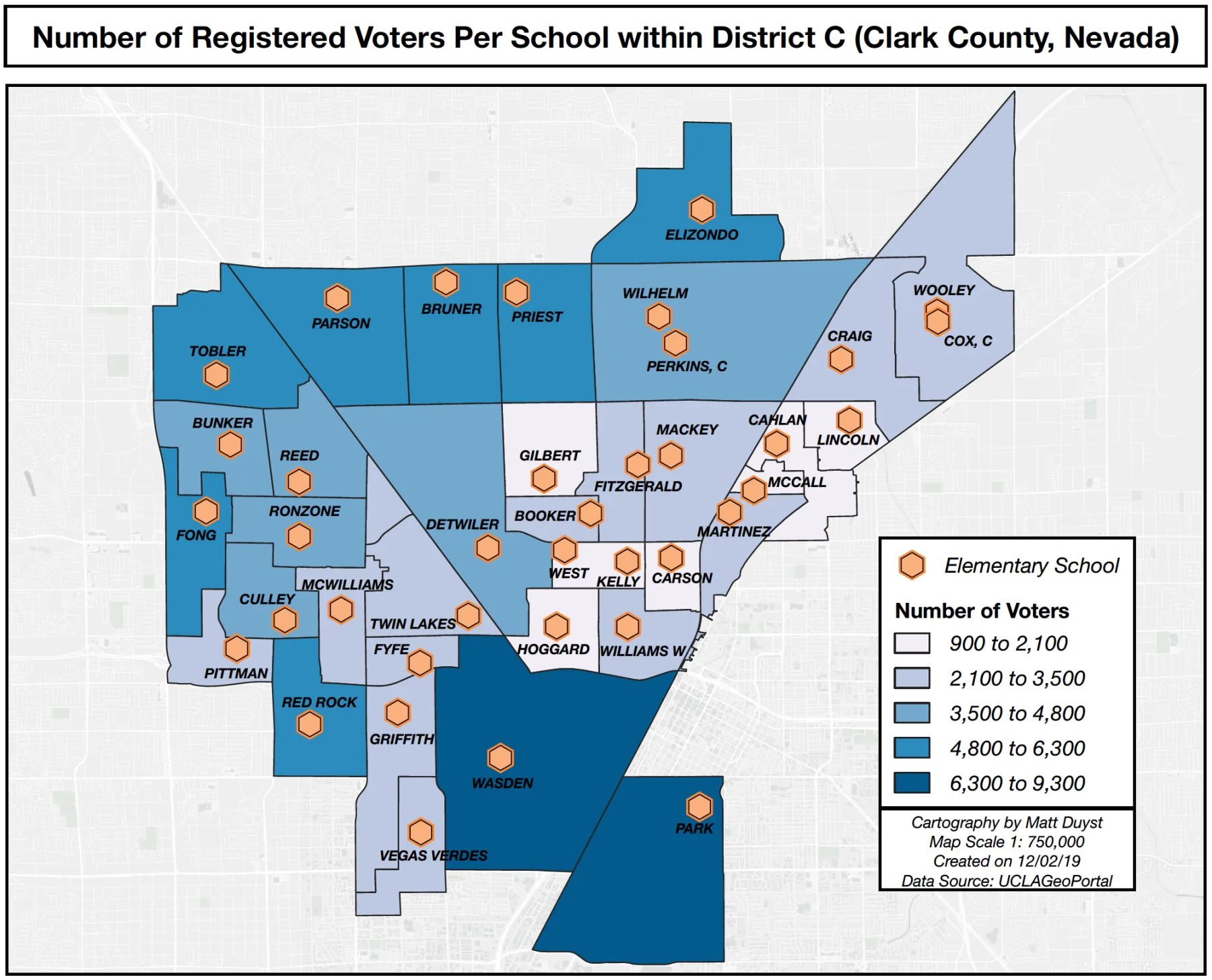 Elementary School Attendance & Number of Registered Voters Per School District: Minimizing Classroom Sizes Clark County, NV, figure 2