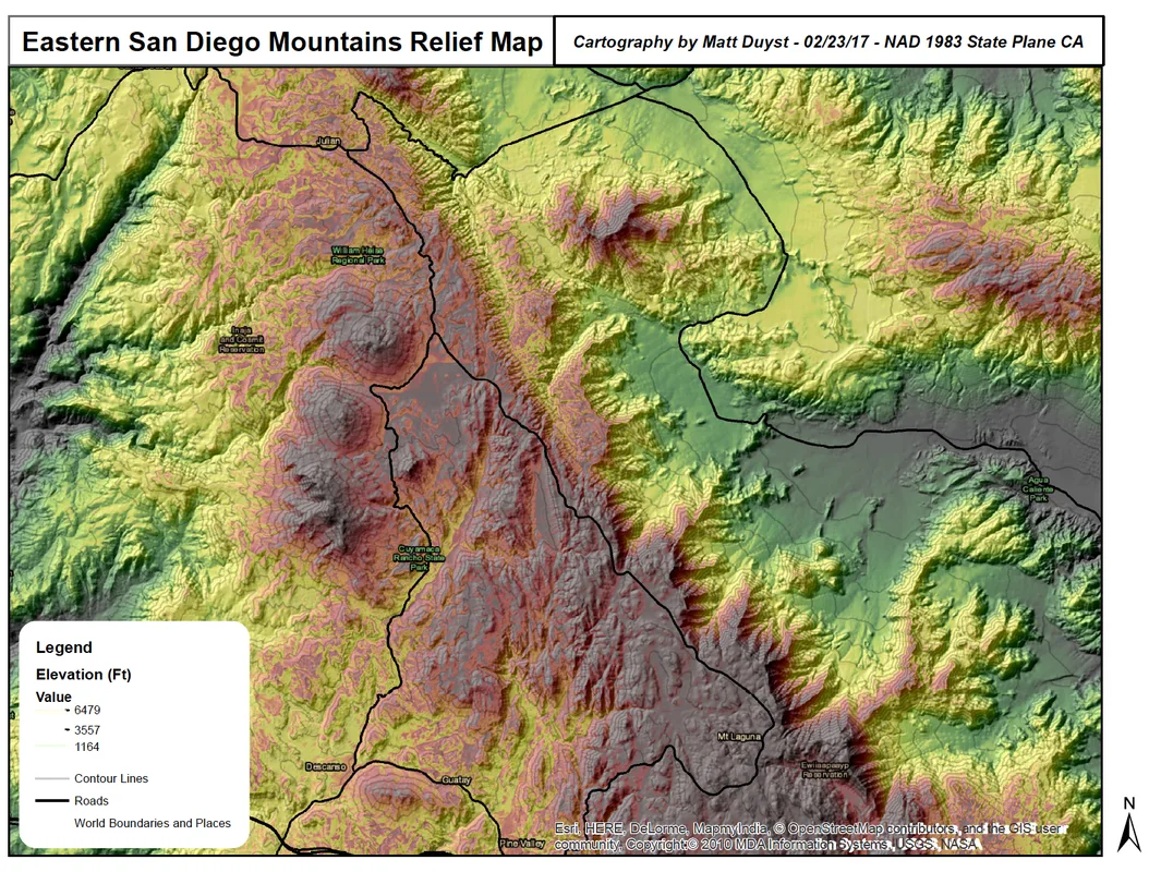 Site Suitability Analysis: San Diego Elevation Mappings for a Summer Campground, figure 3